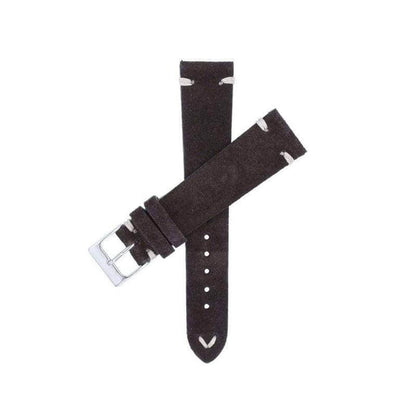 Cinturino in suede marrone scuro, commessa Casati Milano
